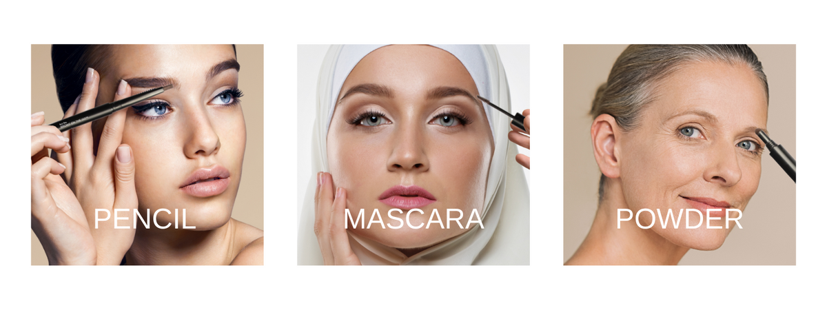 Brow Pencil, Brow Mascara, Brow Powder 3 in 1 brow product. waterproof smudge-proof, brow stamp, eyebrow makeup